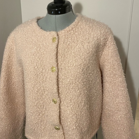 H&M Soft Pink Teddy Jacket - Picture 3 of 7